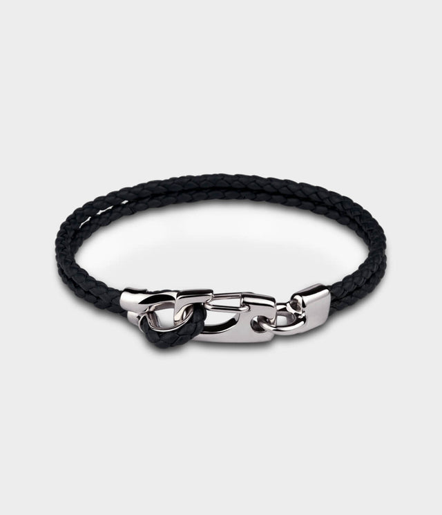 Leather Snap Twist Bracelet by Stephen Einhorn